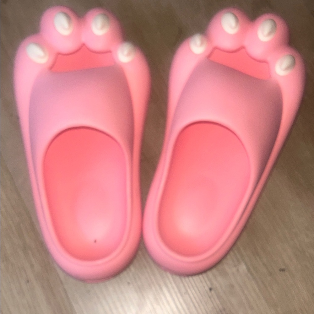 Cute Pink Paw Women's Slippers - Picture 6 of 6